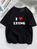 I Love To Make Boy Cry Grunge Women T Shirts Girl Graphic Fashion Harajuku Streewear Clothes Causal Female Y2K Tops Tees