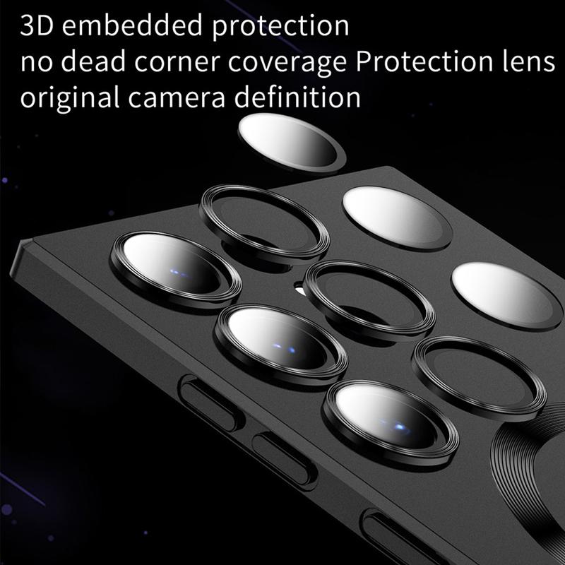 Роскошный магнитный чехол For Magsafe для Samsung Galaxy S25 FE S24 S23 S22 Ultra S21 Plus S25 Edge Беспроводная зарядка Ударопрочный чехол