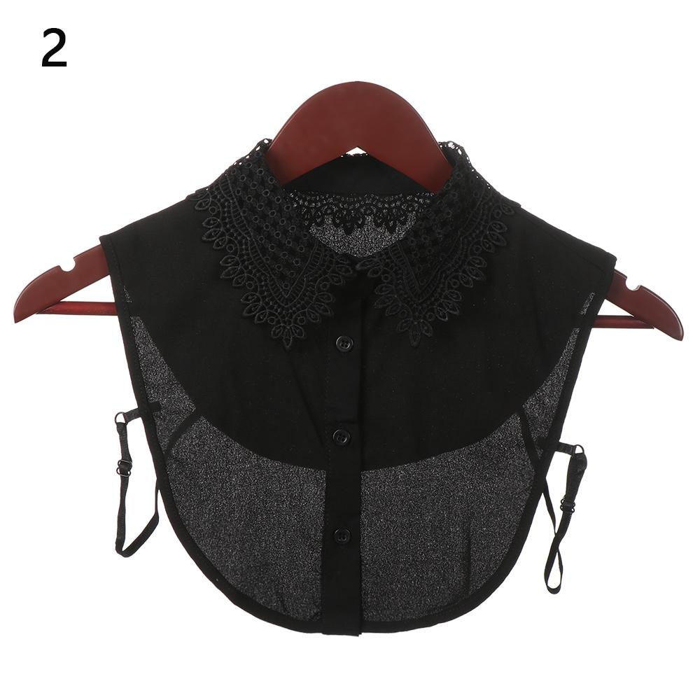 Классический женский хлопковый кружевной накладной воротник в винтажном стиле, съемный аксессуар для одежды, лацкан для блузки, топа, рубашки, ложный воротник, дропшиппинг