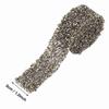1pcs 1 Yard Length Crystal Rhinestone Ribbon 30mm Width Sparkle Crystal Rhinestone Mesh Ribbon Self-Adhesive Ribbon