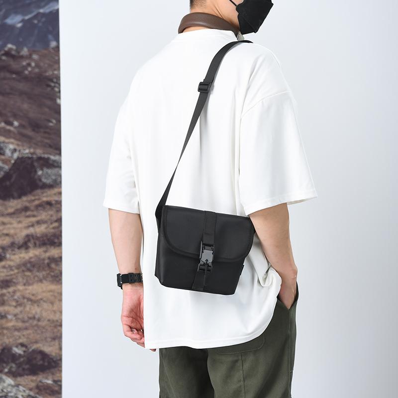 Мужская сумка через плечо с магнитной пряжкой, сумка на плечо, пригородная сумка, маленькая квадратная сумка