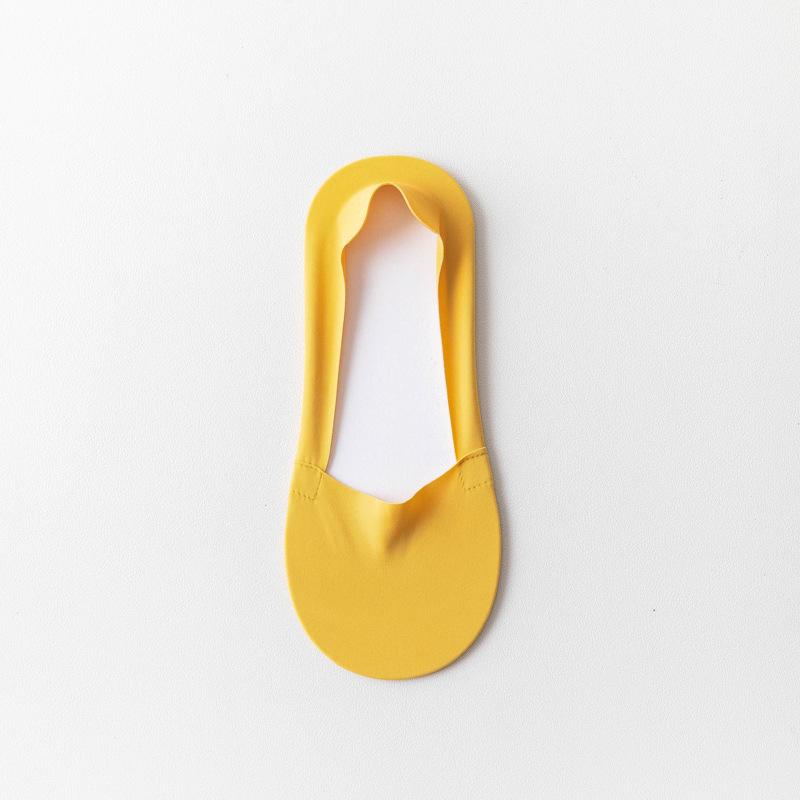 Women's Summer Ice Silk Invisible Socks, Breathable, Antibacterial, Sweat-Absorbent, Odor-Resistant, Non-Slip, Cotton Bottom