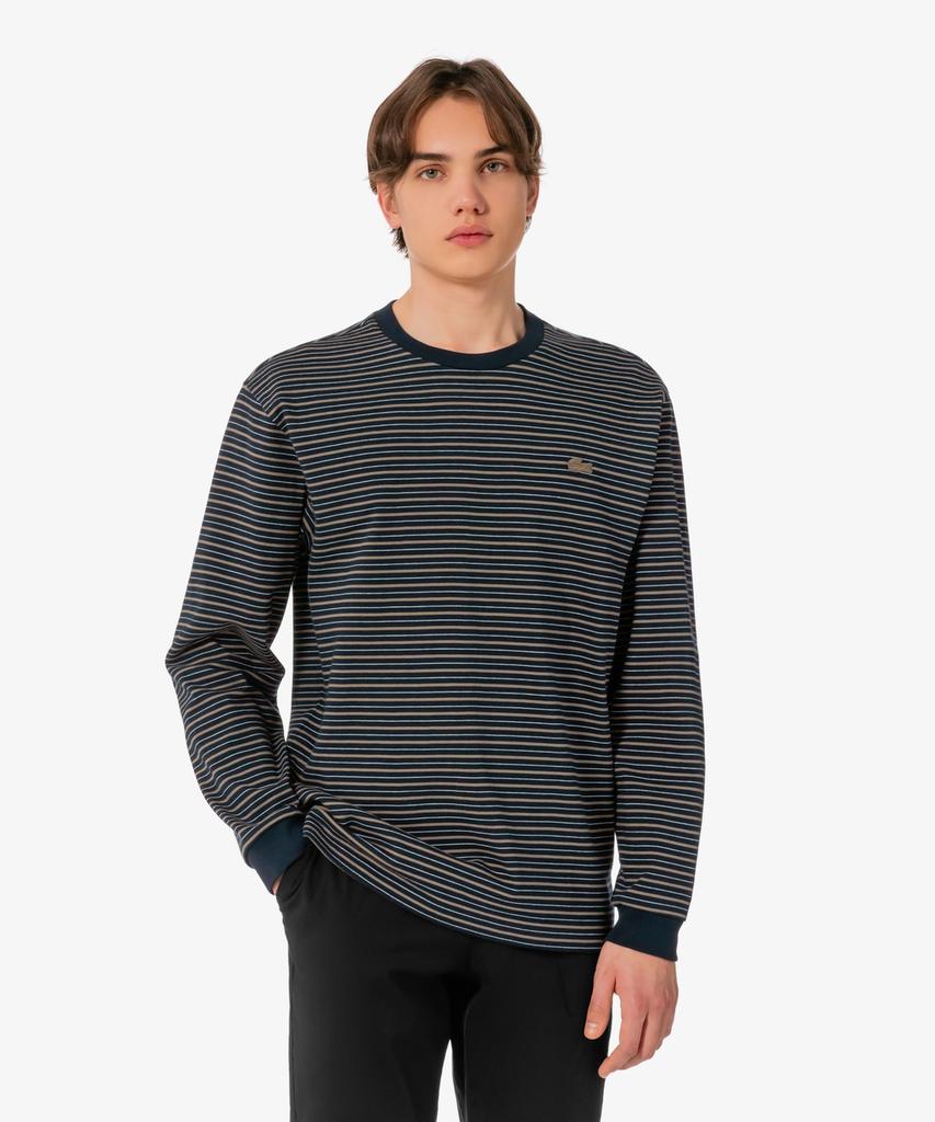 LACOSTE Men'S Long Sleeve Striped T-Shirt Th338E-56G Hde