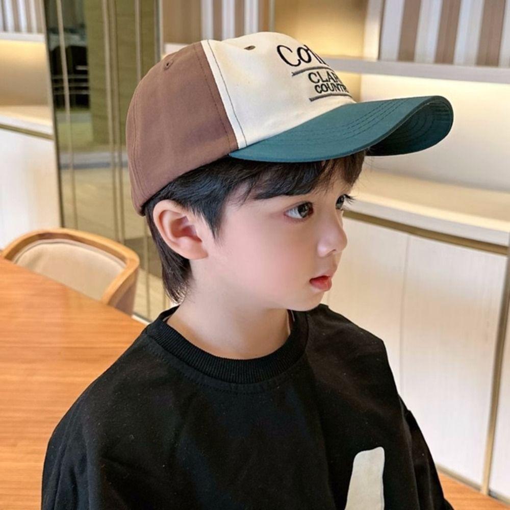 Кепка с вышитыми буквами, дышащая детская шляпа от солнца, повседневный козырек