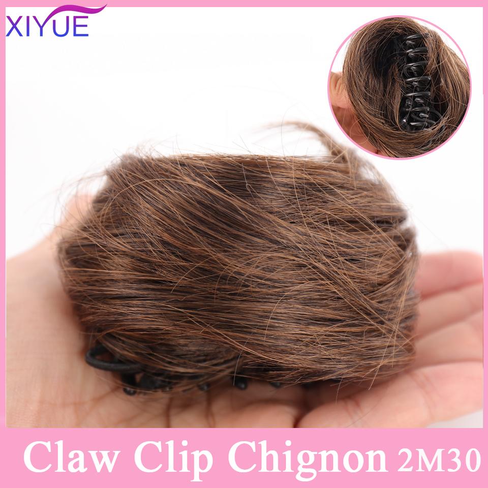 Накладные волосы на зажиме для когтей, синтетические высокотемпературные волокна, шиньон, искусственные волосы, омбре, волосы в виде когтей, грязные булочки, прическа, коготь