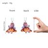 Halloween  Little Witch Festival Pendant Cross Border Acrylic Flat Car Decoration Pendant Home Hanging Accessory