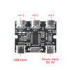 USB-плата расширения Хаб 1 Вход 3 Выхода Модуль расширения для Raspberry Pi 4/5 Поколения USB-хаб 1 на 3 Тип-C с разветвителем питания