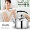 304 Stainless Steel Whistle Kettle, Non-magnetic Thickened Boiling Water Kettle, Induction Cooker Gas Universal Tea Kettle, 5L