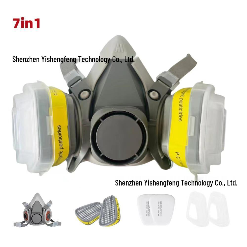 Многоцелевая маска 6200 для покраски, работы с пестицидами, декоративных работ, шлифовки, работы с химикатами, пожаротушения и защиты от пыли в горнодобывающей промышленности.