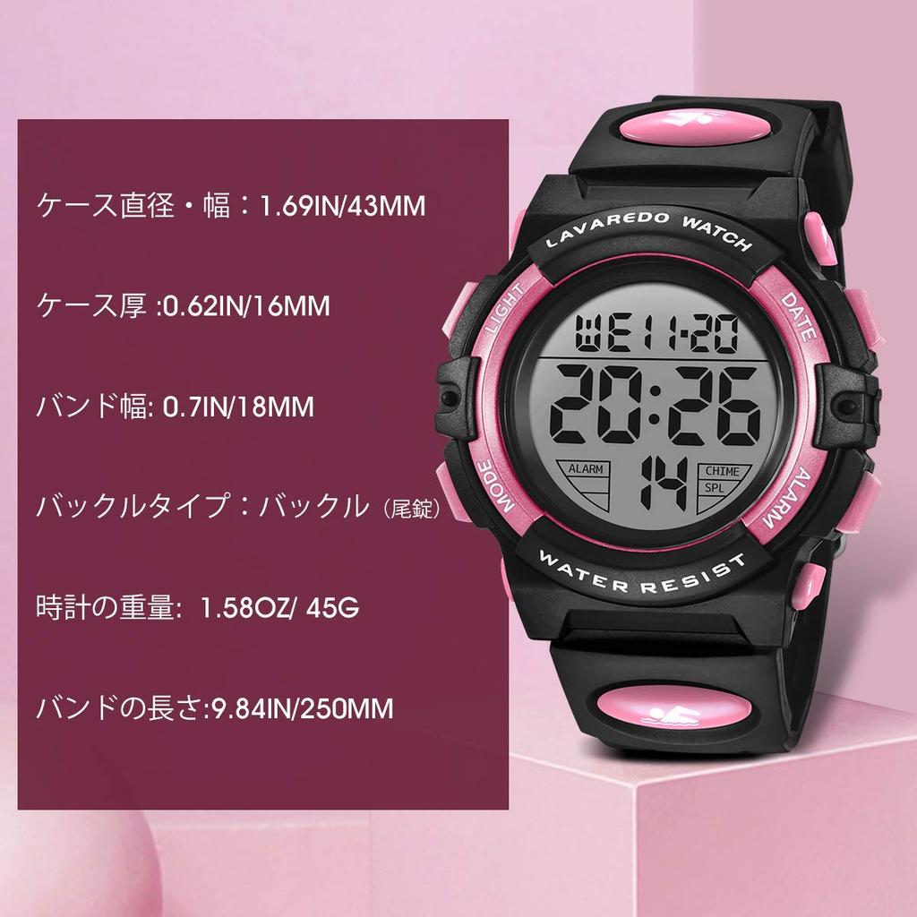 Спортивные на открытом воздухе многофункциональные дата и день двойное время аналоговые цифровые часы детские часы, детские часы для девочек, водонепроницаемые, оповещение, дисплей, светодиод,