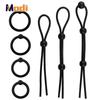 Penis Ring Rope Adjustable Sex Toys for Adults Men Silicone Ejaculation Delay Male Cock Rings