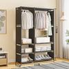 Garment Rack Floor Dustproof Hanging Clothes Hanger Shoe and Hat Integrated Clothes Drying Rack Storage Shelf Home Organizer