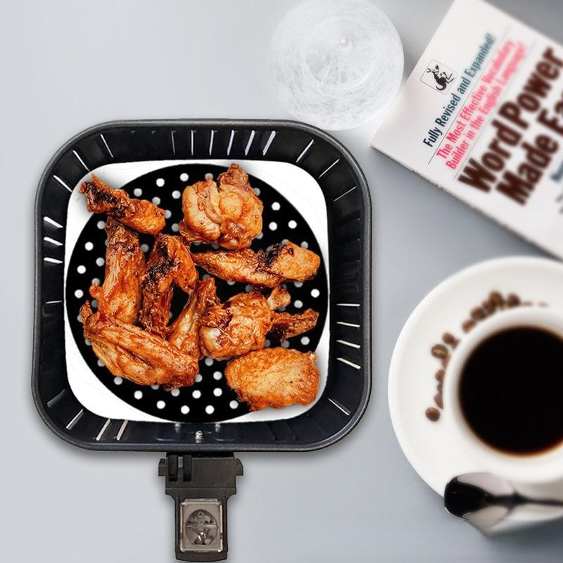 Silicone Air Fryer Liner Non-Stick Steamer Pad Air Fryer Accessory Kitchen Baking Liner Cooking Utensils Air Fryer Baking Paper