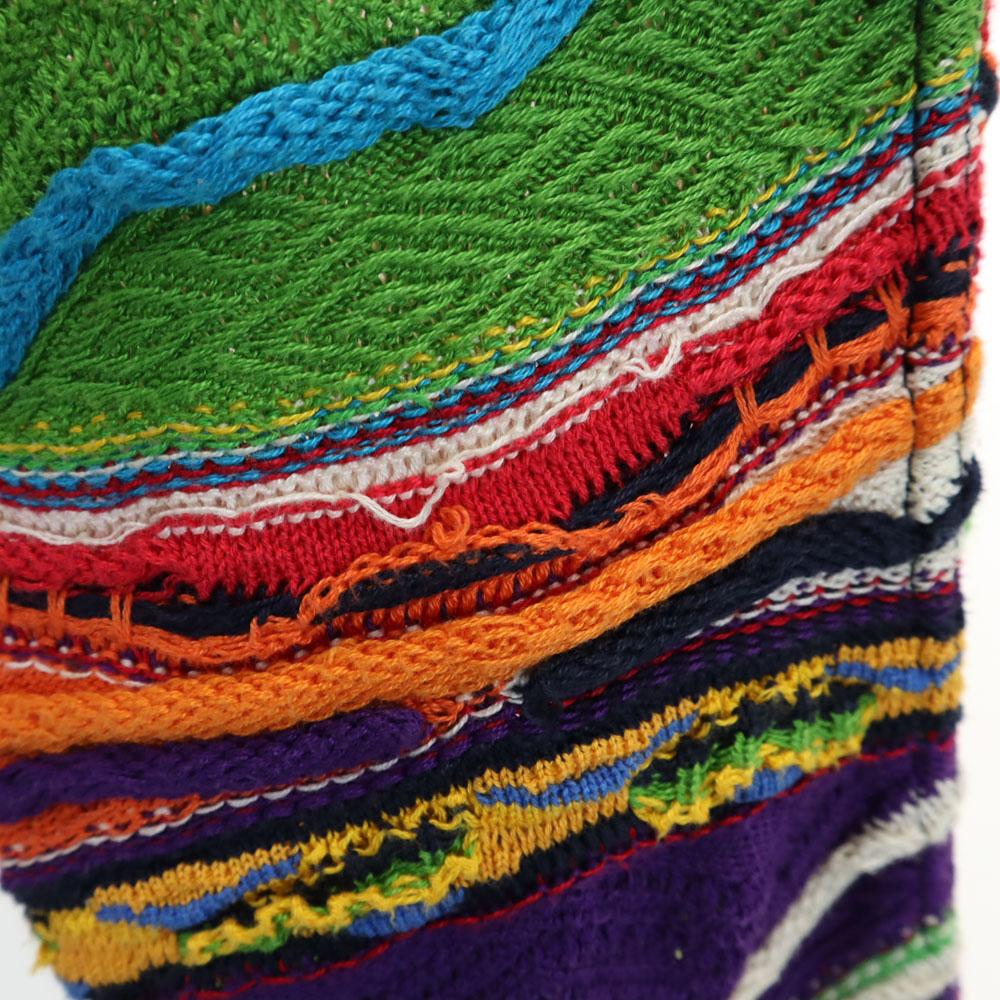 Coogi 90-е годы Сделано в Австралии Старый кардиган 3D вязки с V-образным вырезом Длинный рукав Мужской Б/у