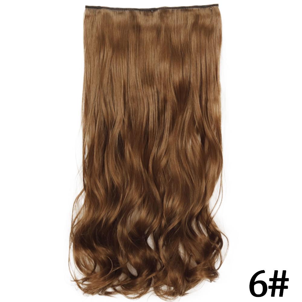 MERISIHAIR Длинные волнистые синтетические волокна 22 дюйма 5 зажимов для наращивания волос Волнистые прямые волосы Черный Коричневый Блондинка Повседневная одежда