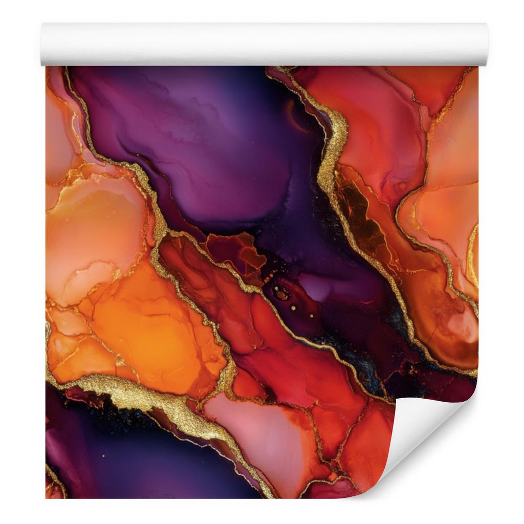 Ink Wallpaper Red, Peach and Orange 50x1000