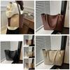 Stylish Korean Colorblock Large Capacity Tote Bag For Women Perfect For Daily Outings