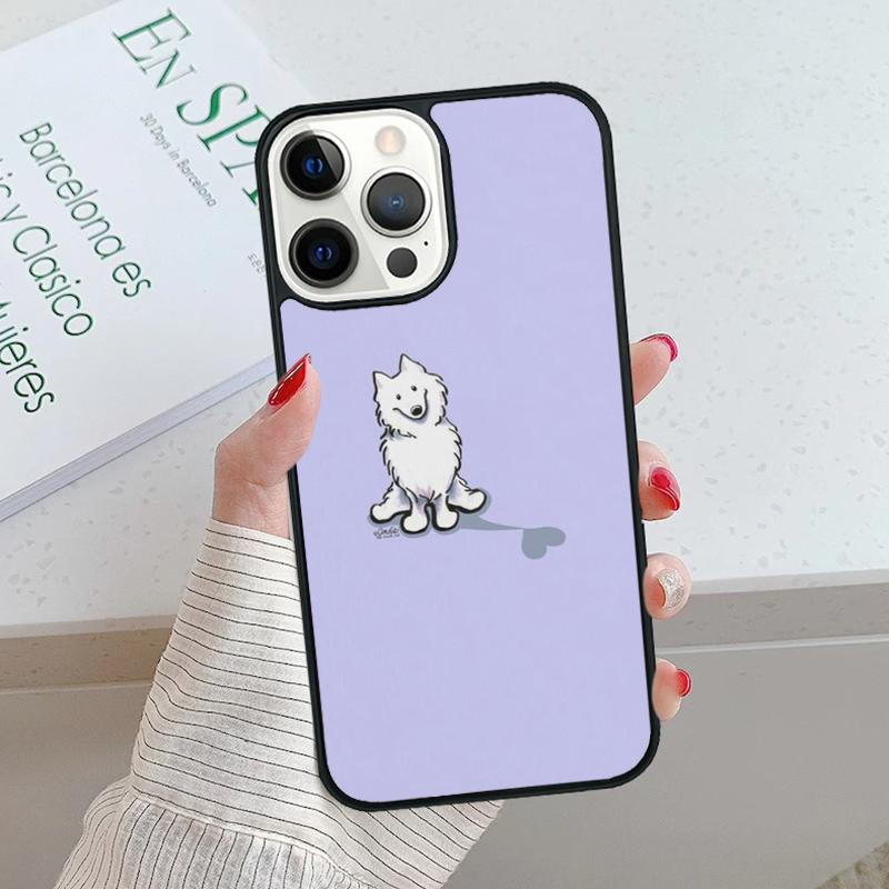 Мультяшный Самоедский пес Чехол для телефона cover Для iPhone 17 Air 15 16 16e 14 13 Pro Max Coque 12 11 Pro Max Для Apple PLUS fundas