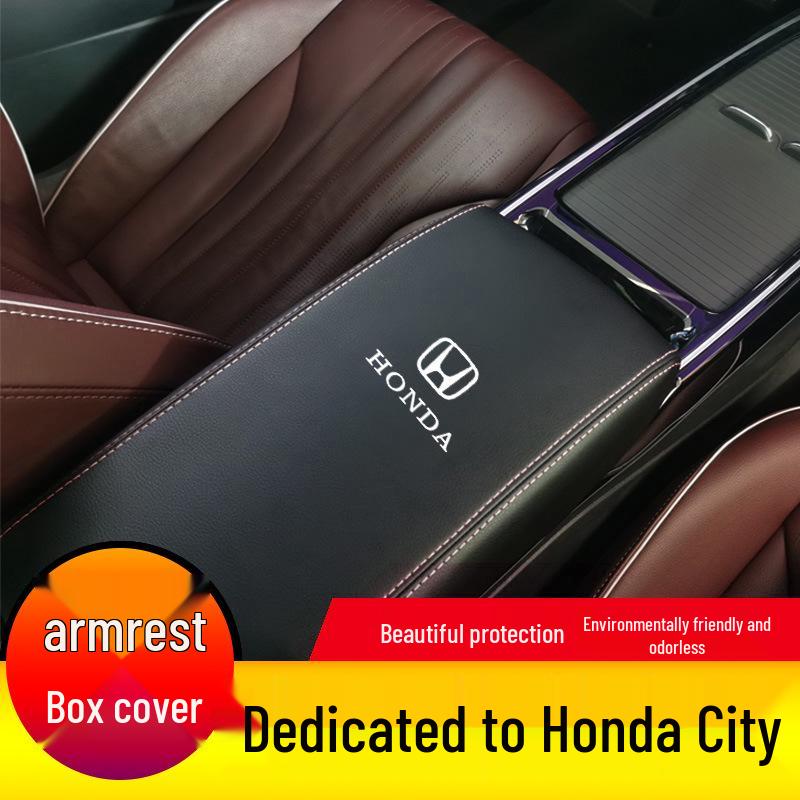 08-18 Honda City Полное Покрытие Подлокотник Кожаная Защитная Накладка