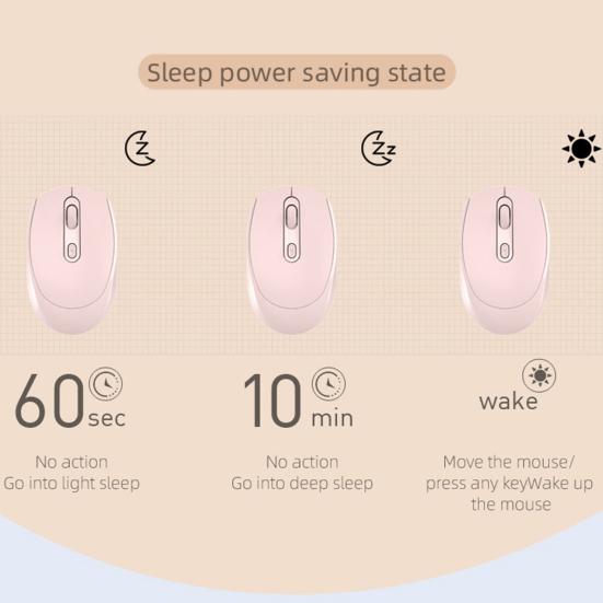 Wireless Mouse Convenient Mini DPI Adjustment