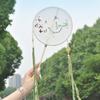 Dancing Fan - Handmade Embroidered Tassel Ribbon Round Fan for Hanfu & Children's Dance