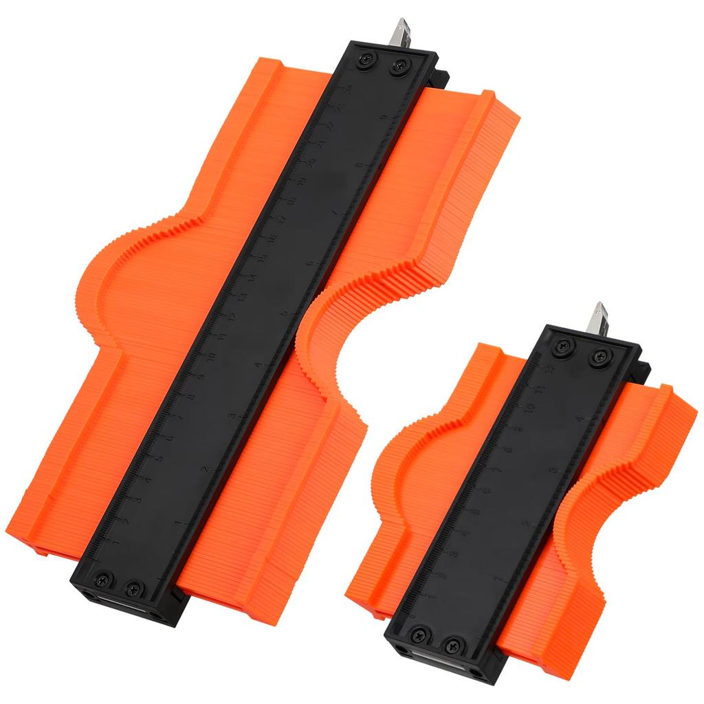 Lurrose Woodworking Measuring Set of 2 Contour Made of ABS and for Furniture Making and Convenient and Durable Tool, (5-inch + 10-inch),