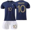 Mbappe Mbappe Футбольная форма сборной Франции Реал Мадрид верх и низ комплект дома синяя форма номер 10 реплика футбольной формы для взрослых юниоров Tokix