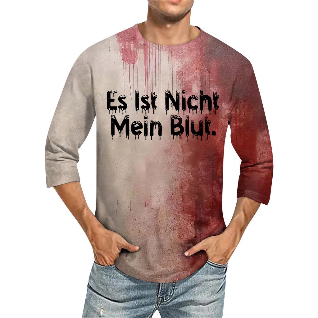 Men's T-shirt T-shirts Graphic Text Pool3D Printing Street Casual Short Sleeve Printed Clothing Basic