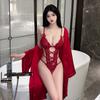 Sexy Lingerie Sexy Onesie Lace Uniform Seduction Hollowed Out Passion Nightgown Set