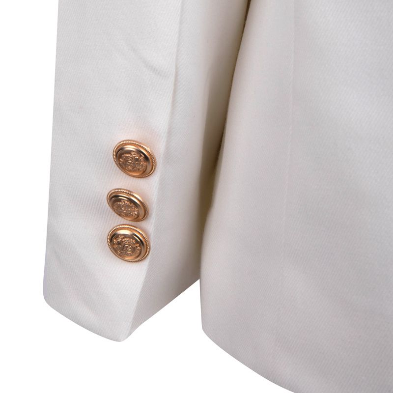 Атласный пиджак с золотыми пуговицами kyra ecru Женщина LA PETITE ETOILE