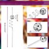 6Pcs/set Discos Decorative Straws Plastic Cocktail Straws Glitter Mirror Discos Balls Drinking Decor for Discos Party