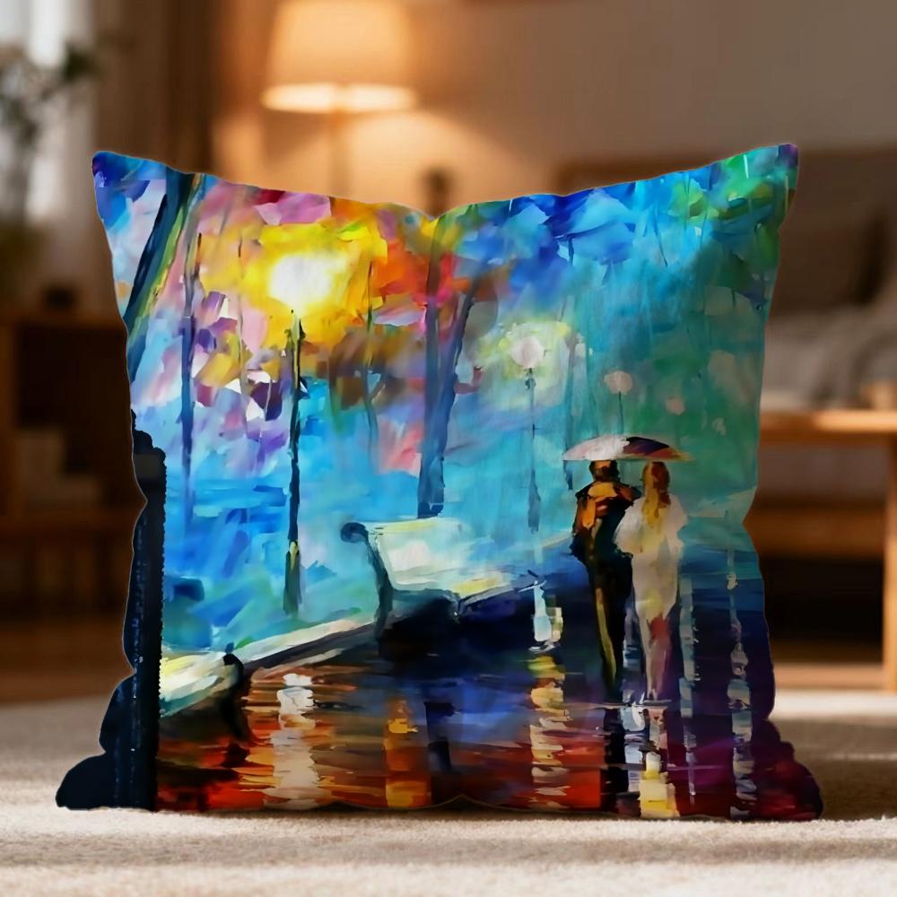 Модная Масляная Наволочка L-Lleonid afremov Мягкая Стираемая Подушка Многоцелевая для Дивана Кровати Путешествия Офиса