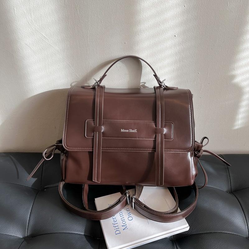 Женская сумка-тоут 2025 новая большая вместительная сумка-рюкзак для поездок в стиле ретро, повседневная уличная трендовая на плечо, дорожный рюкзак