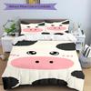 3pcs Animal-themed Cow Print Soft and Comfortable Breathability, Bedding Set, Machine Washable, Suitable for All Seasons200