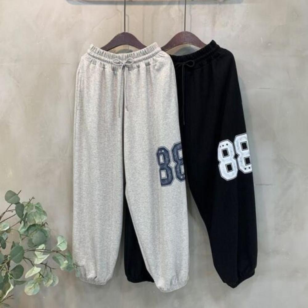 C S In The Room 88 vIntage prIntIng bandIng Wide Jogger pantS 2 ColorS