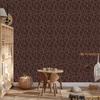 Burgundy Geometric Pattern Wallpaper for Living Room and Bedroom 50x1000
