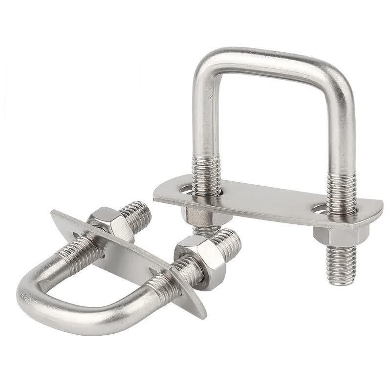 304 Stainless Steel Right Angle U-Bolt Set