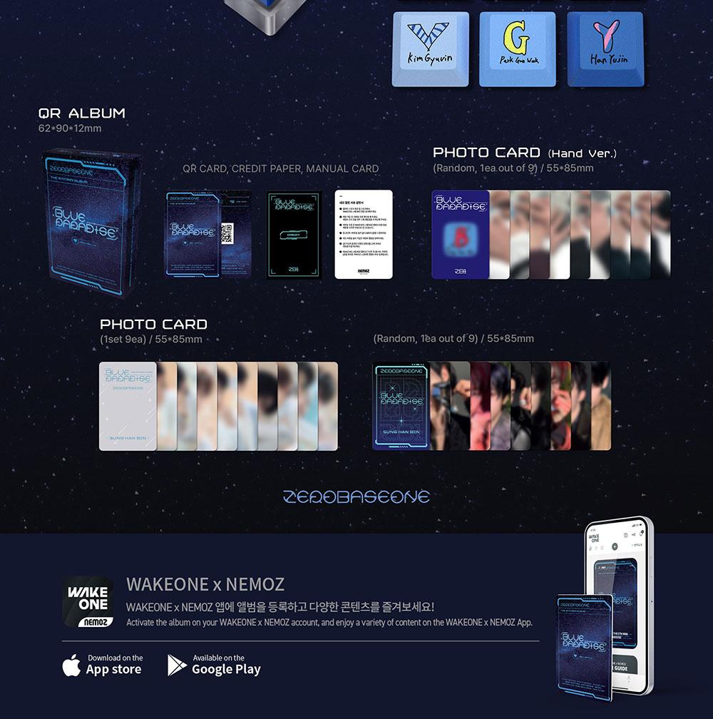 (Версия ключа Cap) НУЛЕВАЯ БАЗОВАЯ (ZB1) [BLUE PARADISE] 5-й мини-альбом