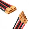 XT30 Pigtail Plug (Male & Female) with 100mm 16AWG Tinned Wire - for RC Fixed-Wing/FPV Drone LiPo Battery Chargers (Durable)