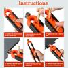 ABS Profile Scribing Ruler Irregular Portable Gauge Shape Measuring Woodworking Profiler Attachments Essentials