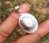 Овальный кулон с драгоценным камнем Howlite из стерлингового серебра 925 пробы с покрытием для вечеринок