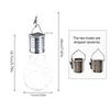 2pcs Hanging Solar Light Bulb Outdoor LED Solar Garden Light Waterproof Solar Lanterns Lights Outdoor Camping Garden Decoration