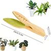 1-10PCS Leaf Cleaner Plant Leaf Dust Removal Leaf-shaped Cleaning Brush Household Plant Cleaning Tool Wooden Leaf Cleaning Tongs