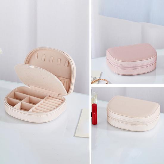 Органайзер для ювелирных изделий, однотонный браслет из искусственной кожи для хранения, ожерелье-гвоздики, шкатулка для драгоценностей, домашнее использование