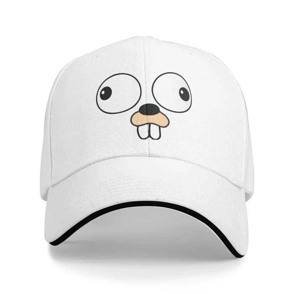 New Golang Gopher Go Face Baseball Caps Activities Snapback Hat Unisex Women Hats
