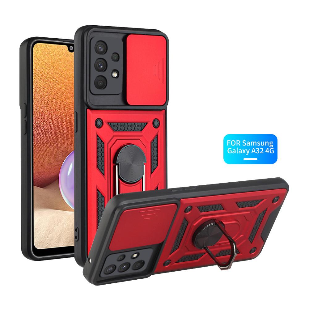 Чехол для защиты камеры Samsung Galaxy A32 A52 A22 A72 5G 4G A12 A82 A02S A42, автомобильный магнитный держатель, кольцо, бампер, чехол, Fundas