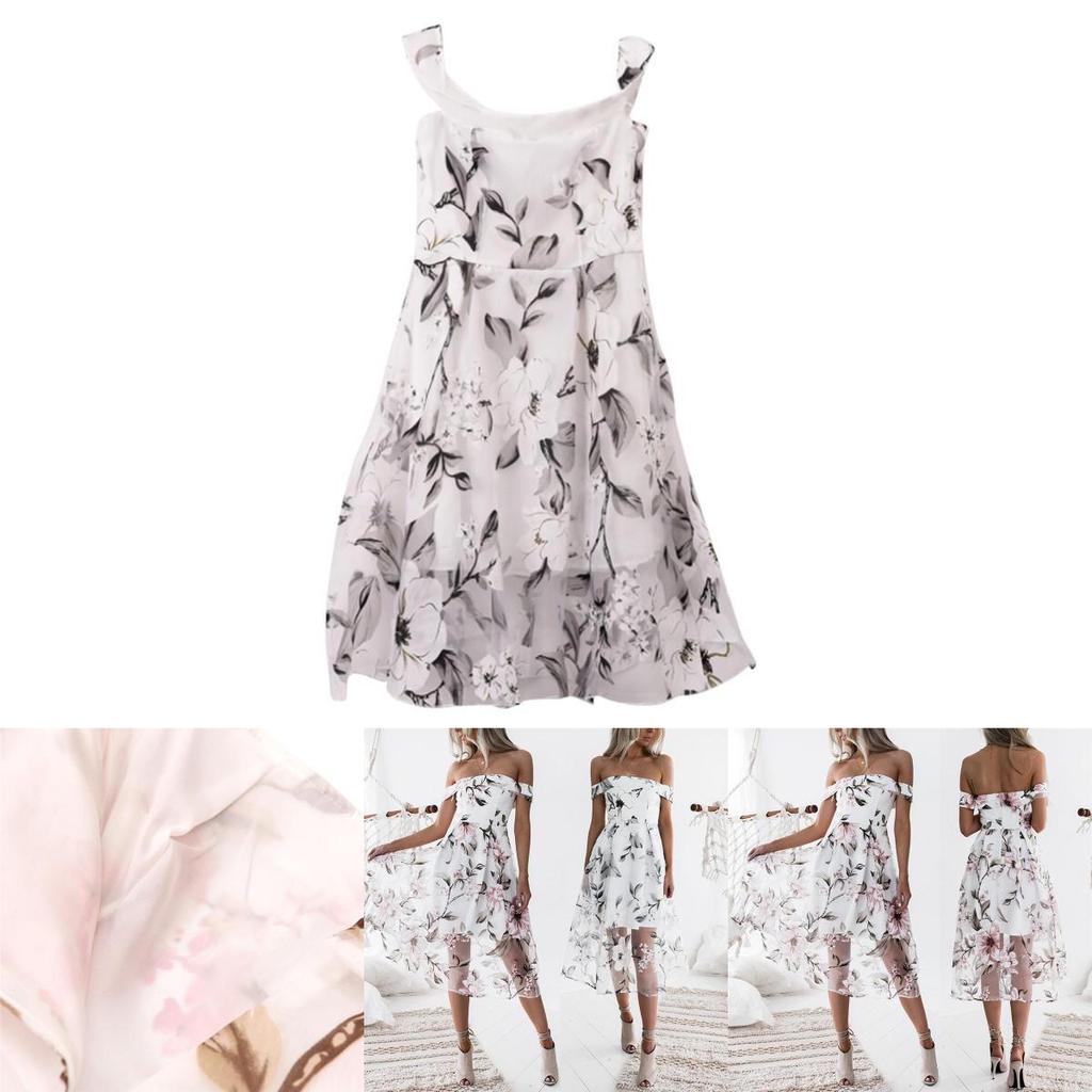 Элегантная женская одежда Винтажное платье из органзы Длинное с открытыми плечами Без бретелек Вечерняя одежда