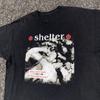 НОВЫЙ SHELTER Футболка с коротким рукавом Черная Унисекс Все размеры S-5XL Рубашка Унисекс Футболка