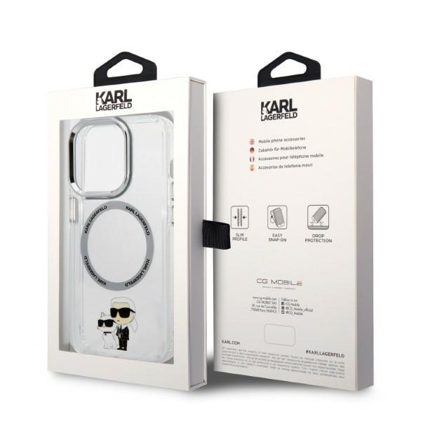 Etui do iPhone 14 Pro Karl Lagerfeld MagSafe Transparentne