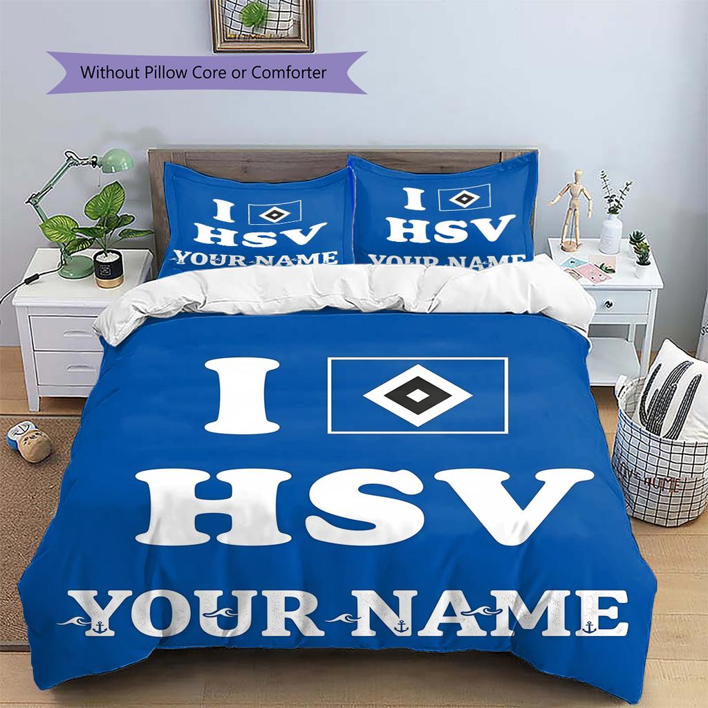 Custom Name HSV Bedding,Quilt Set Quilt Cover Pillowcase Home Birthday Gift(1 * duvet cover + 2 * pillowcase, without core) -HE70